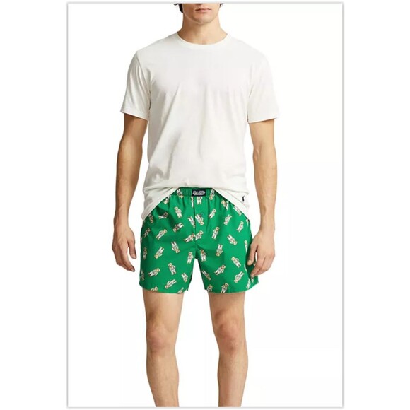 NWT Polo BEAR Ralph Lauren Crewneck Tee & Printed Boxer Short Gift Set, M - Picture 3 of 7